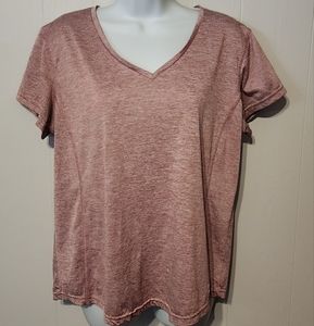 RBX Short Sleeve Shirt Athletic Performance‎ Workout Pink Lightweight XL A709